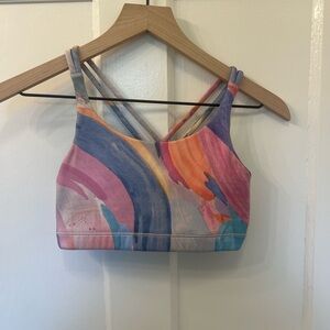 Teen Athleta Colorful Strappy Sports Bra